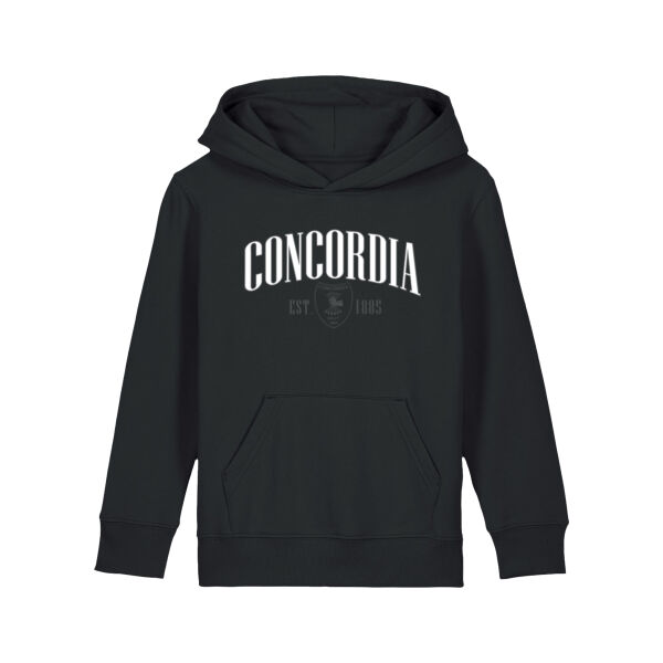 Concordia Logo Hoodie Kids zwart Thumbnail